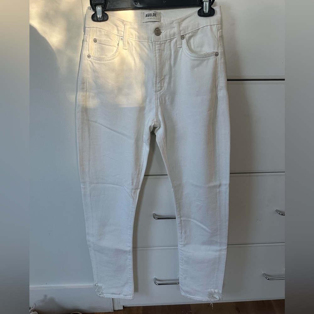 NEVER WORN Agolde White Skinny Jeans Size 25